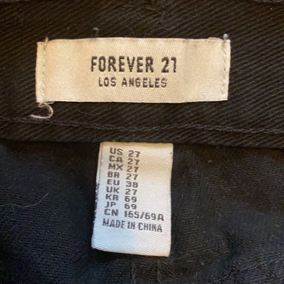 Short black high waisted jean shorts - Picture 3 of 3